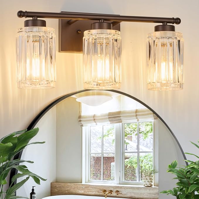 3 Light Bathroom Light Fixtures Modern ORB 18 Inch Vanity Lights by ALAISLYC
