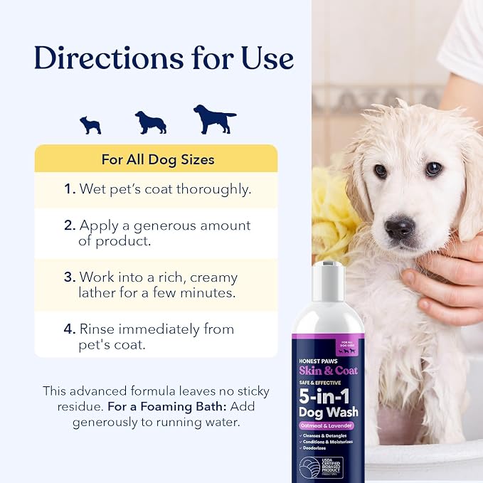 Honest Paws Dog Shampoo and Conditioner - Image 5