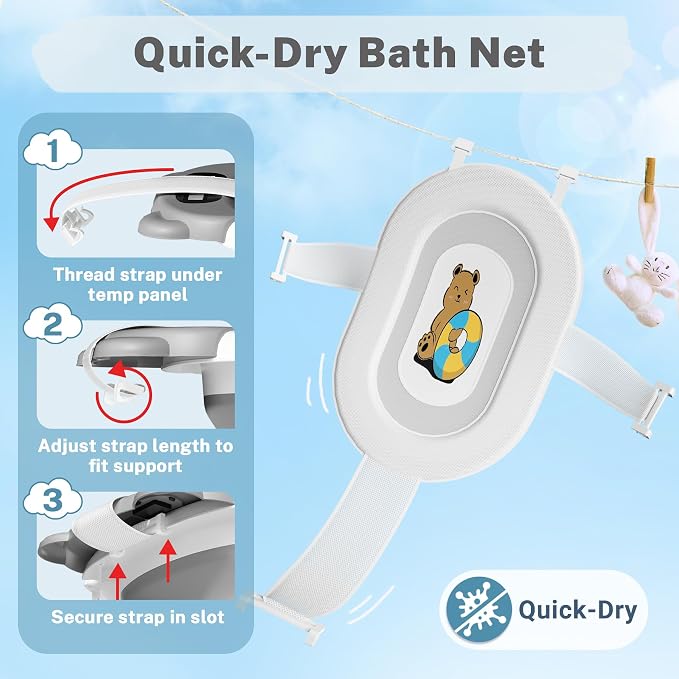 AVIDOR Baby Bathtub, Collapsible Bathtub - Image 3