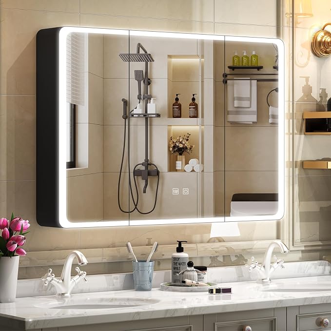 Lighted Bathroom Medicine Cabinet by Unknown