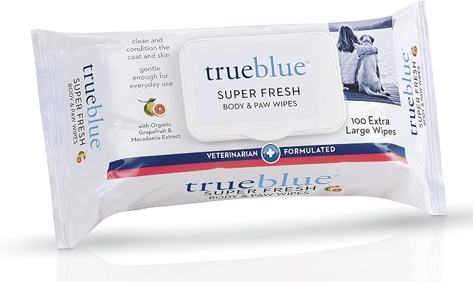 TrueBlue Super Fresh Body and Paw Wipes by TrueBlue