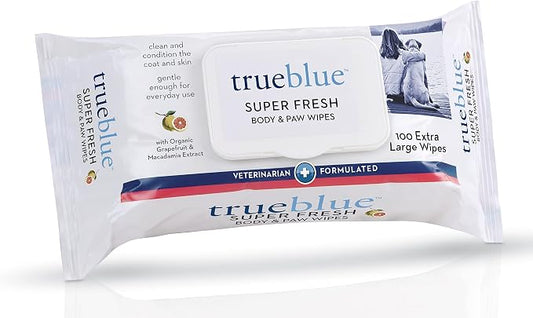 TrueBlue Super Fresh Body and Paw Wipes by TrueBlue