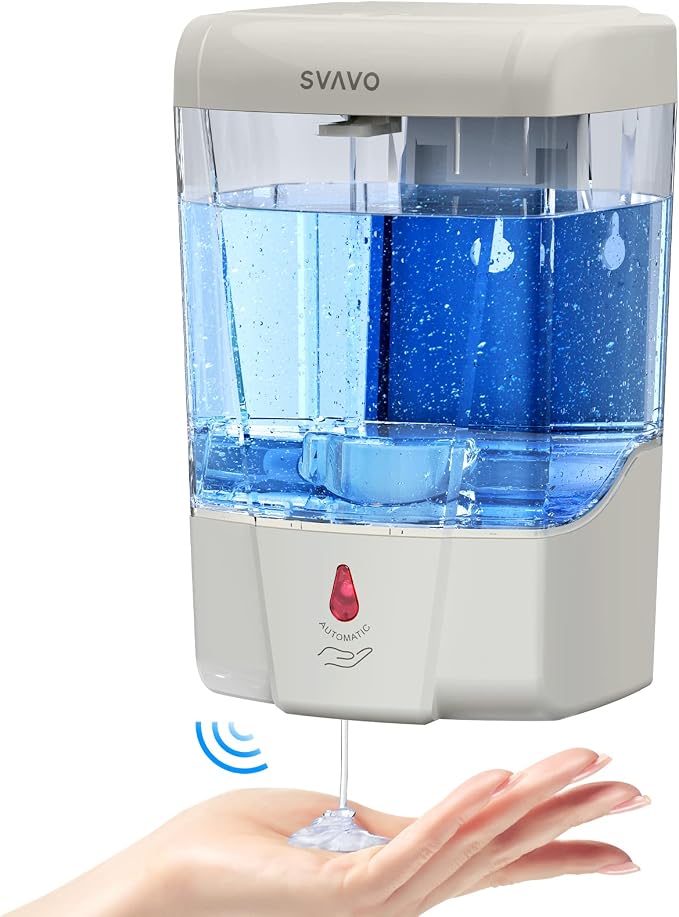 SVAVO Automatic Hand Soap Dispenser, 21 fl.oz/600ml Touchless Soap Dispenser by SVAVO