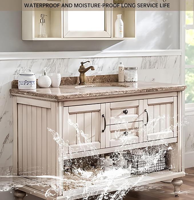 Freestanding Bathroom Vanity, Single Sink Bathroom Vanity Include Smart Mirror - Image 4