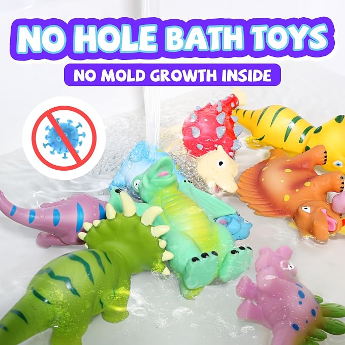 Hely Cancy Dinosaur Bath Toys Mold Free - Image 6