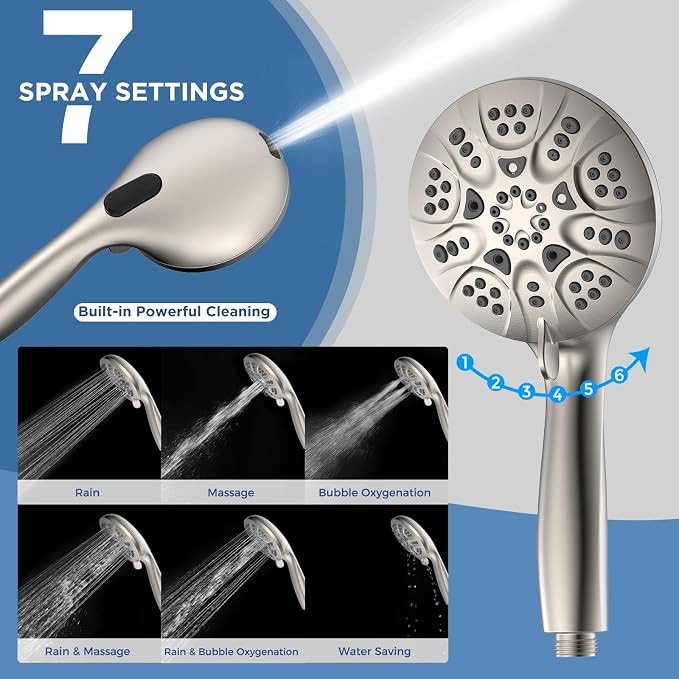 6-Mode High Pressure Handheld Shower Head - Image 2