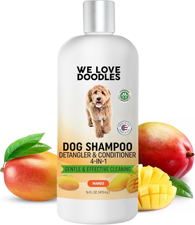 Dog Shampoo and Conditioner & Detangler by WeLoveDoodles