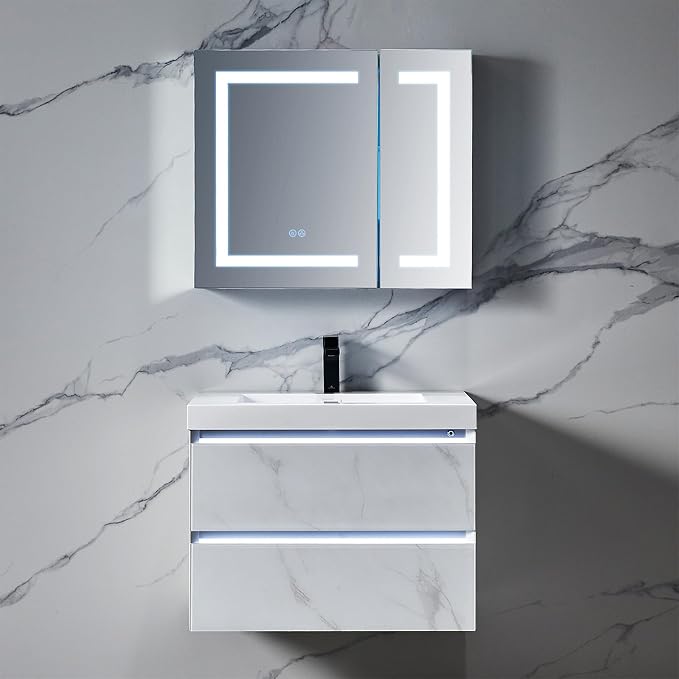 Blossom LED Medicine Cabinet Mirror - Image 3