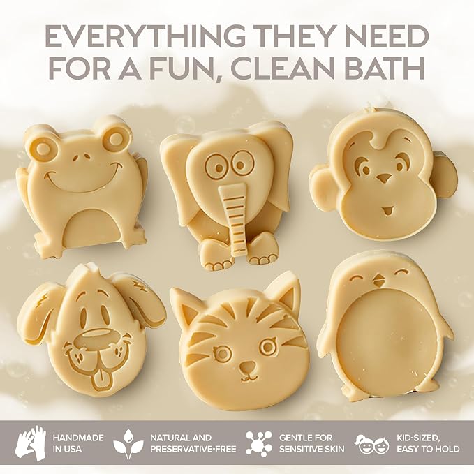 ZAAINA Kids Soap Bar – Christmas Stocking Stuffers, Unique Natural Animal - Image 3