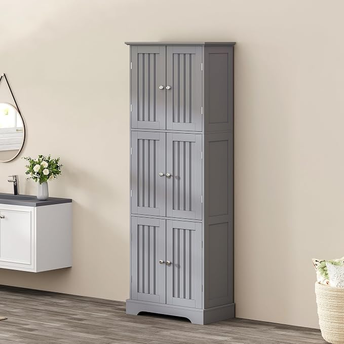 ChooChoo Tall Bathroom Storage Cabinet - Image 9