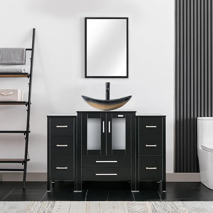 eclife 48" Modern Bathroom Vanity Sink Combo Freestanding Cabinet by eclife