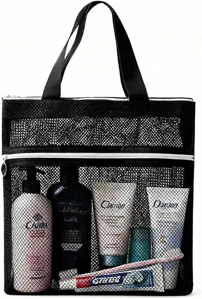 Mesh Shower Caddy Portable Quick Dry Tote Bag by YUENCHING