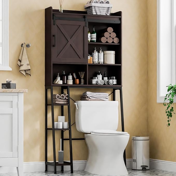 Over The Toilet Storage Cabinet, Farmhouse Storage Cabinet Over Toilet by Vabches