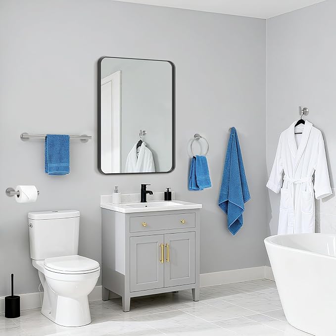 Brushed Nickel Bathroom Accessories, Bathroom Hardware Set, SUS304 Stainless - Image 7