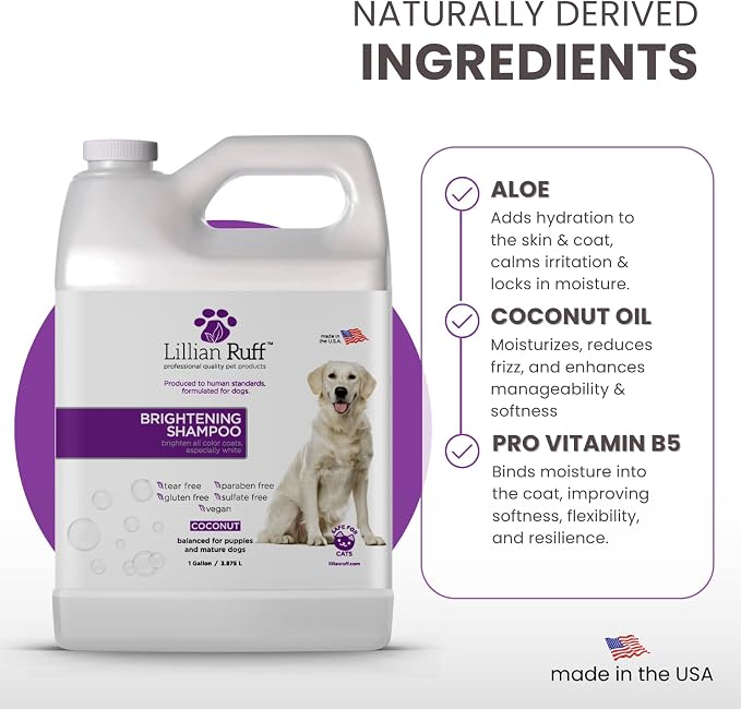 Lillian Ruff PRO Formula Ultra Brightening Dog Shampoo - Image 5