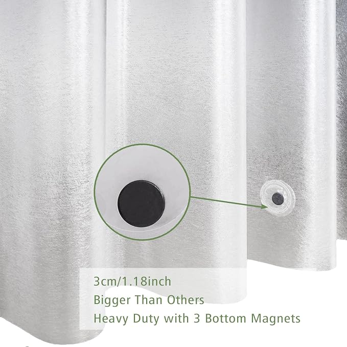 UFRIDAY Frosted Shower Stall Liner 36x72 Inch, EVA Plastic Waterproof Shower - Image 6