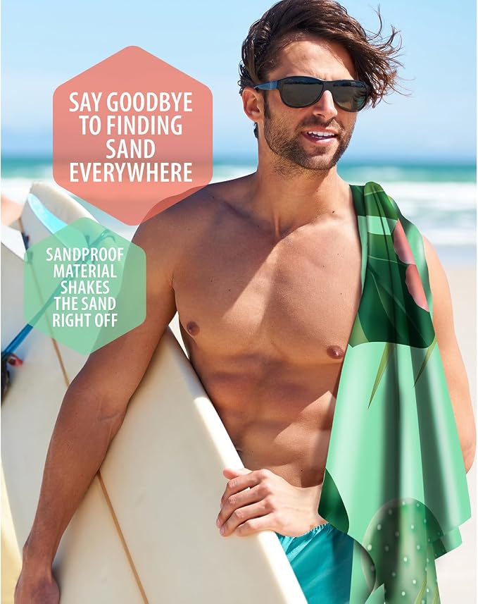 VENTURE 4TH Microfiber Beach Towel: Quick-Dry, Sandproof and Lightweight - Image 9