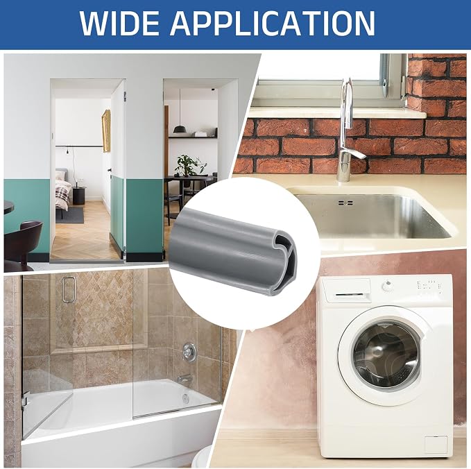 uxcell Shower Water Barrier, 1.18"W x 1.77"H - Image 6