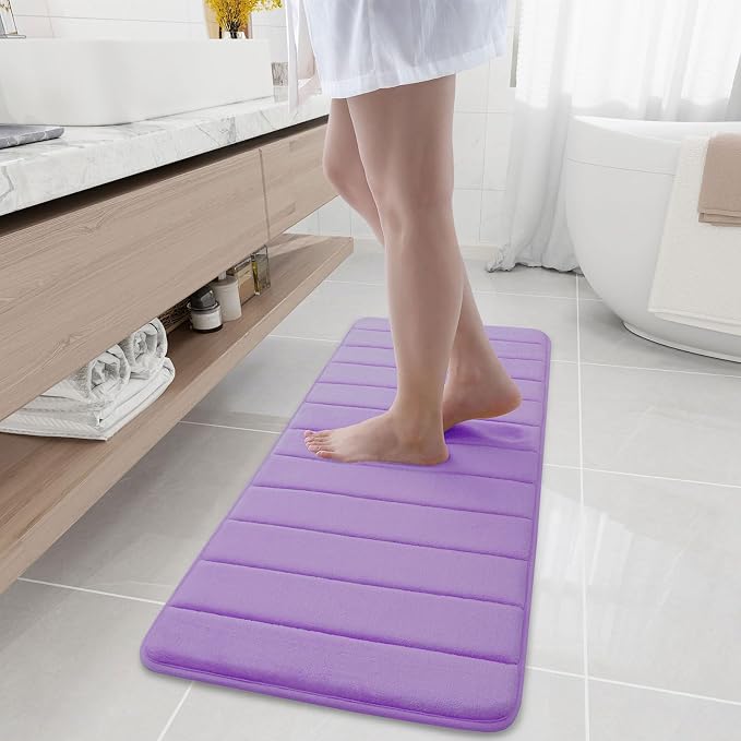 Buganda Memory Foam Bath Mat, Ultra Soft and Non-Slip Bathroom Rugs, Water by Buganda