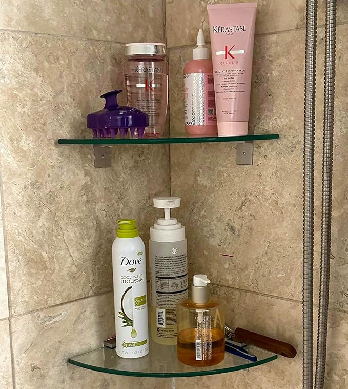 Glass Corner Shower Shelves - Image 7