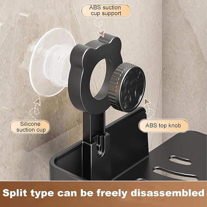 Corner Shower Shelf, No-Drill Wall-Mounted Bathroom Organizer - Image 4