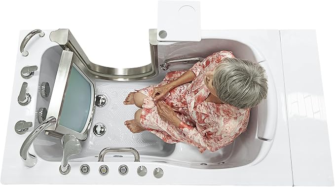 Ella Elite 30"x52" Acrylic Air and Hydro Massage Walk-In Bathtub - Image 4