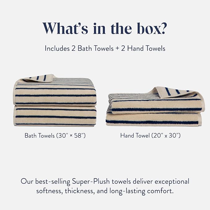 Brooklinen Super-Plush Bath Towel and Hand Towel Set - Image 2