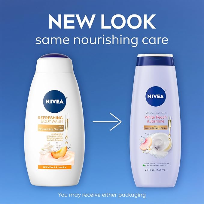NIVEA Refreshing White Peach and Jasmine Body Wash - Image 4