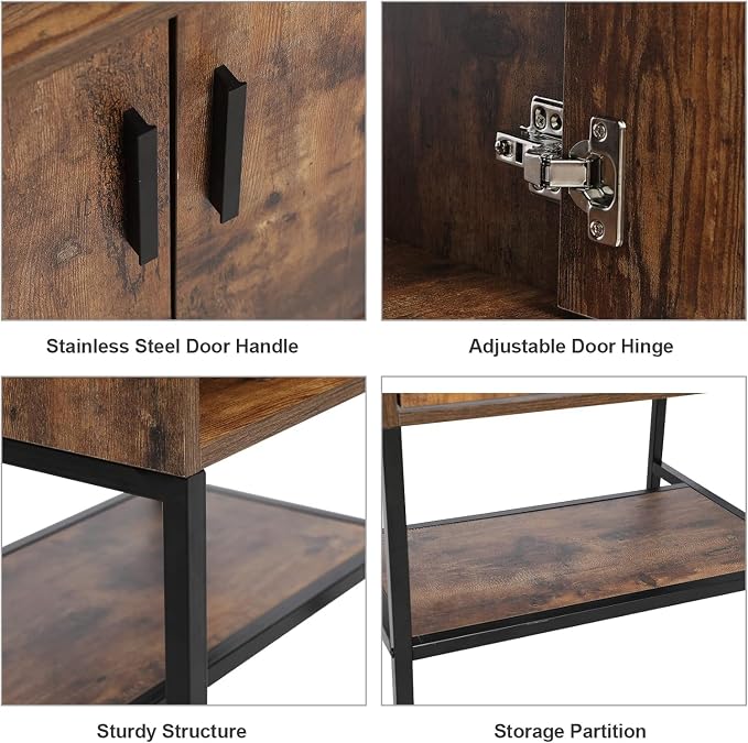 UEV Rustic Brown 24" Bathroom Vanity - Image 7