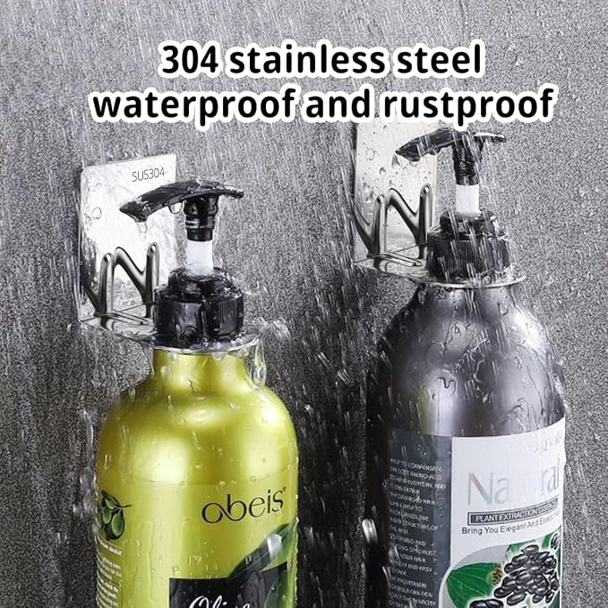 6Pcs Resizable Soap Bottle Dispenser Holder Wall Mount - Image 4