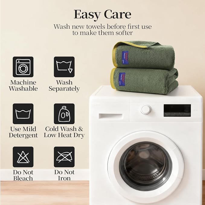 REDKISS 2 Pack 100% Cotton Bath Towels - Image 9