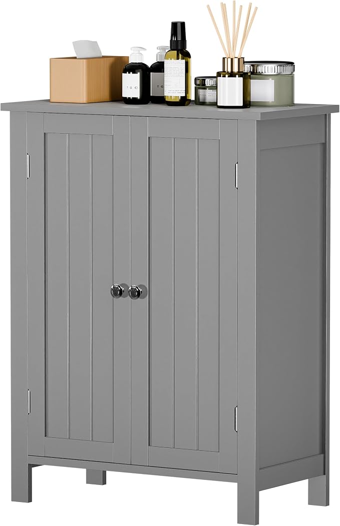 SUPER DEAL Modern Bathroom Floor Storage Cabinet - Image 5