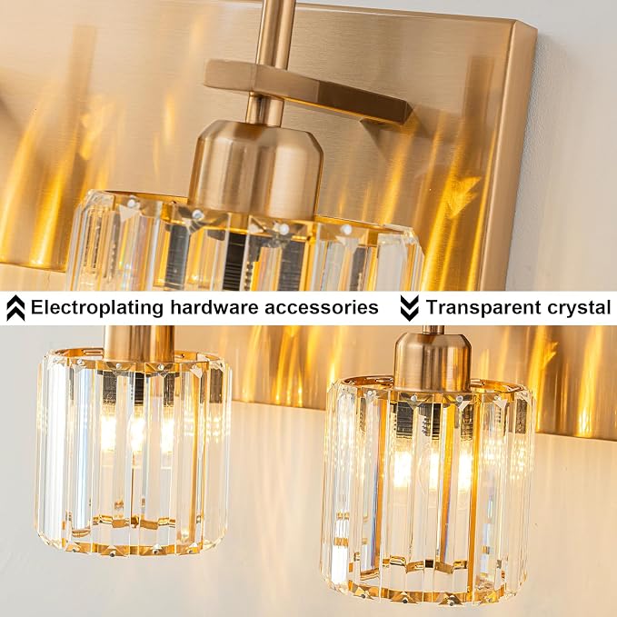 Modern Crystal Bathroom Vanity Lights, Crystal Wall Lighting - Image 6