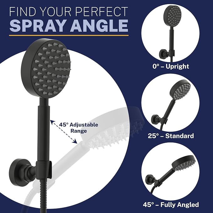 HammerHead Showers Solid Metal Handheld Showerhead Holder Wall Mount, - Image 4