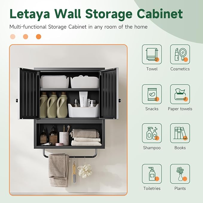 Letaya Metal Bathroom Wall Cabinet - Image 7