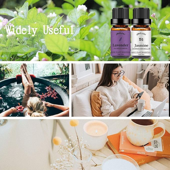 yethious Jasmine Lavender Essential Oil Set Organic Pure - Image 6