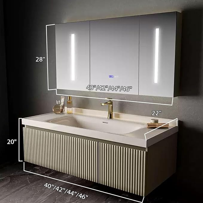 44IN Bathroom Vanity with Sink - Image 7