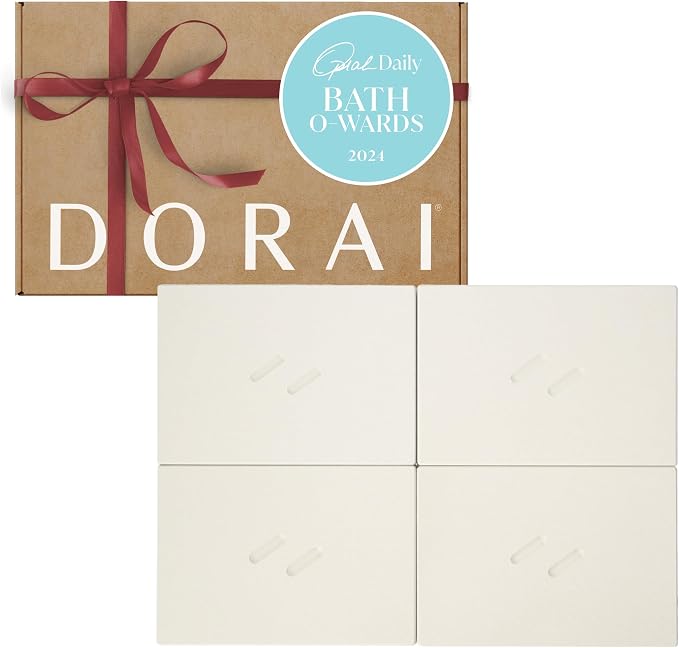 Dorai Home Stone Bath Mat for Bathroom – Large, Quick-Drying, Non-Slip Surface by DoraiHome