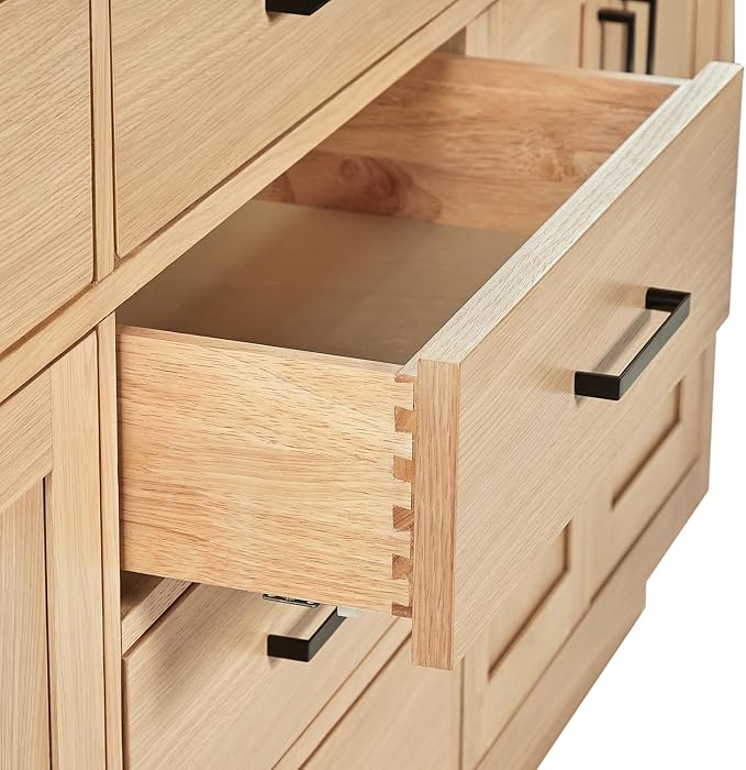 ARIEL Double Bathroom Vanity 73" Inch Oak - Image 7