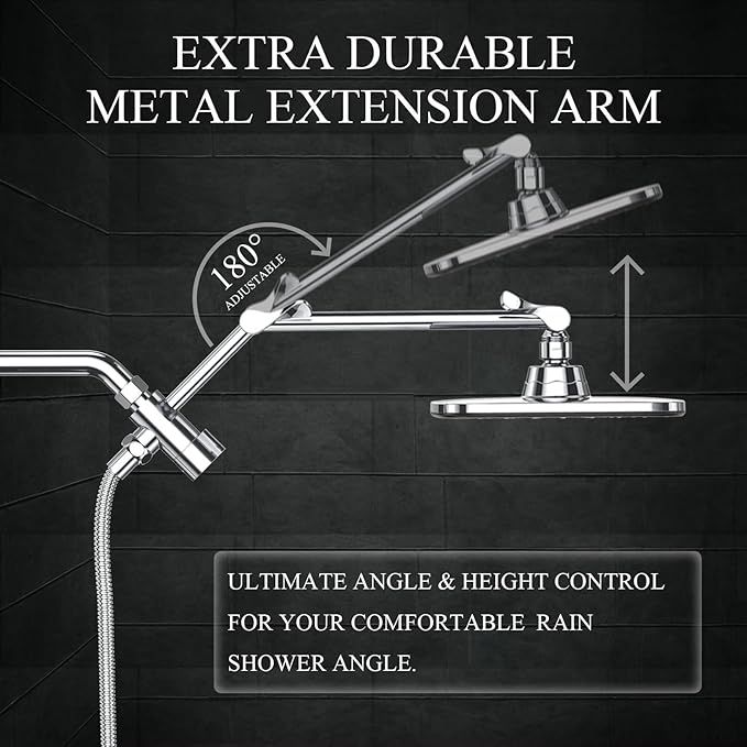 Veken 14" Wide Rain Shower Head - Image 2