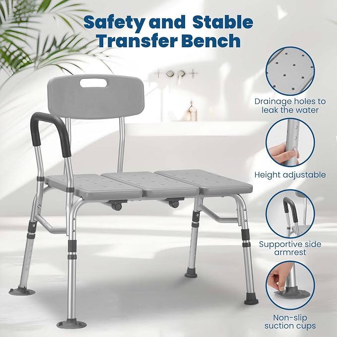 Careboda Tub Transfer Bench and Shower Chair - Image 3