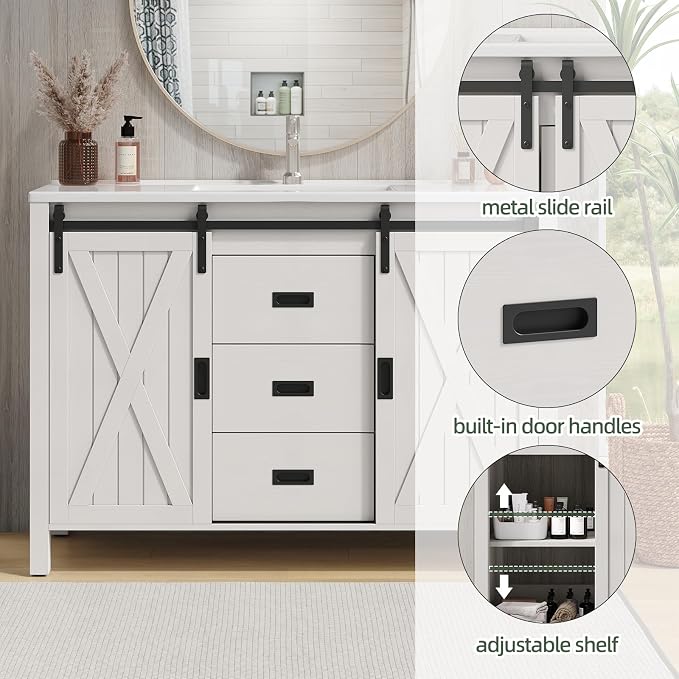 ONBRILL 47.2 Inch Bathroom Vanity - Image 6