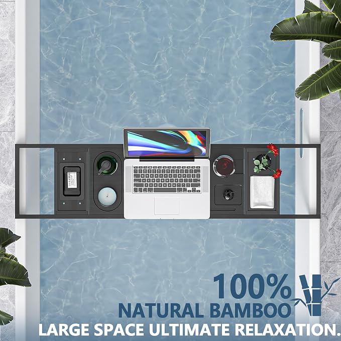 Yirilan Bathtub Tray, Expandable Bath Tray - Image 4