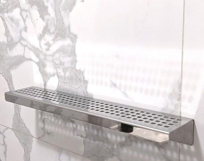 SereneDrains Stainless Steel Polished Chrome Shower Shelf - Image 3