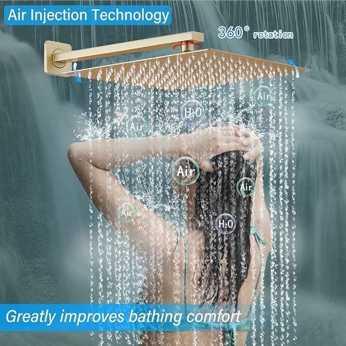 Shower Faucet Set Complete, Wall Mount Shower System - Image 3