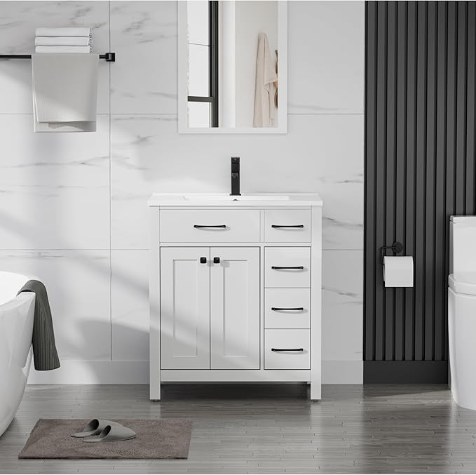 LUCKWIND 30" Modern Bathroom Vanity by LUCKWIND