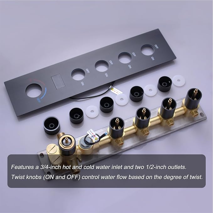 Oil Rubbed Bronze Digital Display Shower System - Image 2