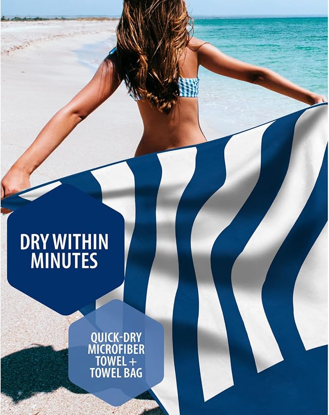 VENTURE 4TH Microfiber Beach Towel: Quick-Dry, Sandproof and Lightweight - Image 2