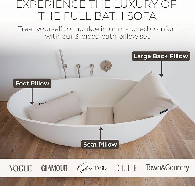 BADESOFA® Luxury Bath Pillows for Tub Full Body Set - Image 5
