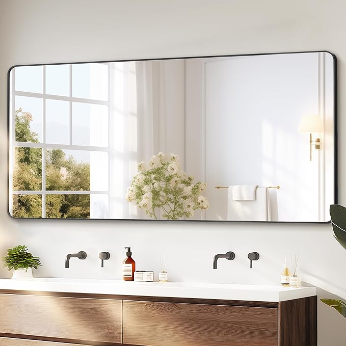 Delma Bathroom Vanity Mirror, High-Definition Bathroom Mirror, Versatile by Delma